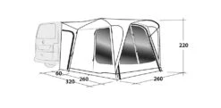 Outwell Milestone Shade Air Drive Away Awning -Wild Trek Gear 111093 milestone shade air drawing perspective 2