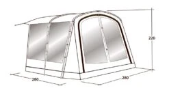 Outwell Universal Awning Size 1 -Wild Trek Gear 111290 universal awning size 1 drawing perspective2