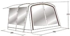 Outwell Universal Awning Size 7 10 Outwell Universal Awning Size 7 -Wild Trek Gear 111296 universal awning size 7 drawing perspective2 1