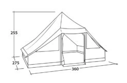 Easy Camp Moonlight Cabin Tent -Wild Trek Gear 120444 moonlight cabin drawing perspective2