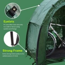 Tidy Tent Bike Cave -Wild Trek Gear 2 2eyelets