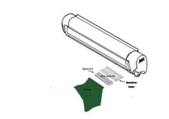 Vango Driveaway Fixing Kit For 4mm & 6mm Rails 3m Set 9 Vango Driveaway Fixing Kit For 4mm & 6mm Rails 3m Set -Wild Trek Gear 4and6 kit