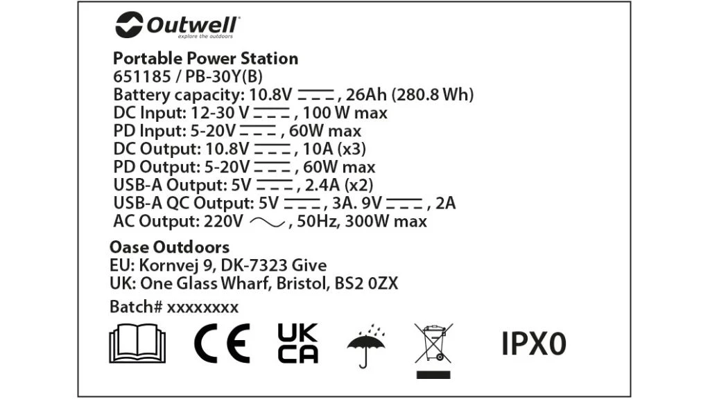 Outwell Akira 300 Power Station 6 Outwell Akira 300 Power Station - Image 6