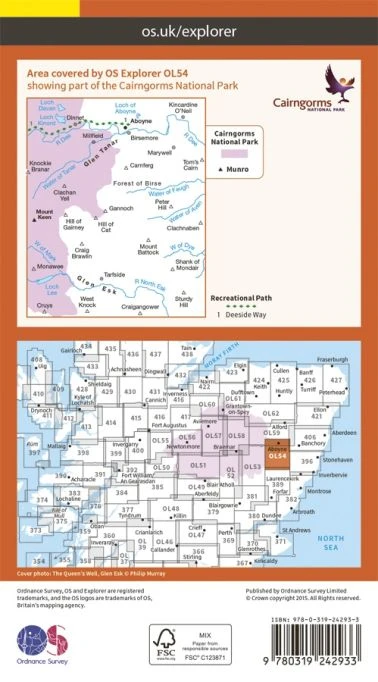 Glen Esk & Glen Tanar Map 2 Glen Esk & Glen Tanar Map - Image 2