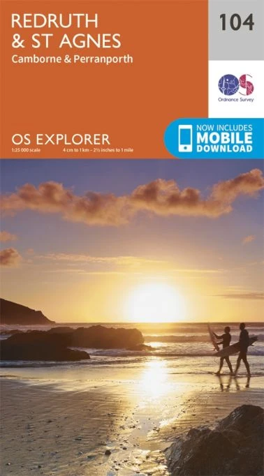 Redruth & St Agnes OS Explorer Map 104 1 Redruth & St Agnes OS Explorer Map 104