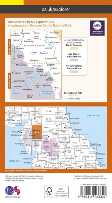 The Lake District - South-Eastern Area Explorer Leisure Map 5 2 The Lake District - South-Eastern Area Explorer Leisure Map 5 - Image 2