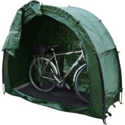 Tidy Tent Bike Cave -Wild Trek Gear bike cave open with bike angled slight right dscn6270