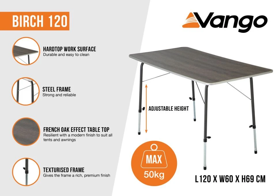 Vango Birch 120 Table 3 Vango Birch 120 Table - Image 3