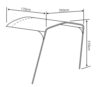 Outdoor Revolution Camp Star Sun Canopy 500XL / 600 / 1200 7 Outdoor Revolution Camp Star Sun Canopy 500XL / 600 / 1200 - Image 7
