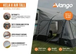Vango Kela V Tall AirAway Drive Away Awning 20 Vango Kela V Tall AirAway Drive Away Awning -Wild Trek Gear kela v air tall2