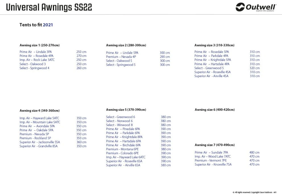 Outwell Universal Awning Size 2 14 Outwell Universal Awning Size 2 - Image 14