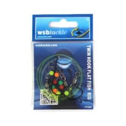 WSB Twin Hooks Flat Fish Rig X 5