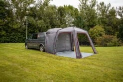 Vango Tailgate Hub Low Awning 30 Vango Tailgate Hub Low Awning -Wild Trek Gear vango grey awning with red lining