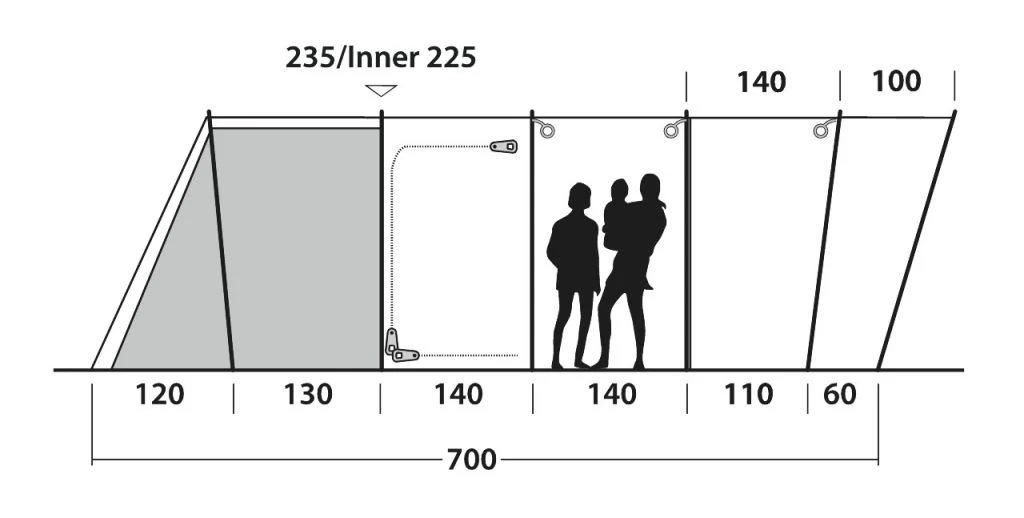 Outwell Vermont 7PE Tent 5 Outwell Vermont 7PE Tent - Image 5