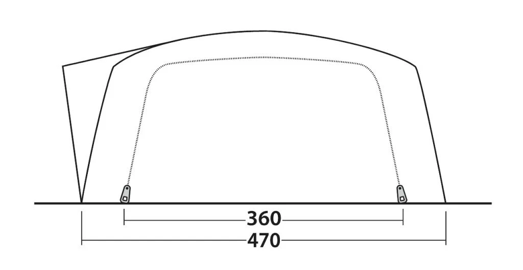 Outwell Vermont 7PE Tent 6 Outwell Vermont 7PE Tent - Image 6