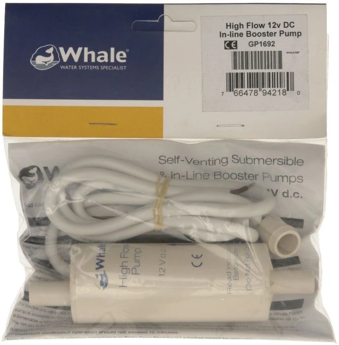 Whale Inline Booster High Flow Pump 2 Whale Inline Booster High Flow Pump - Image 2